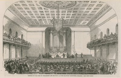 Vortrag über den Herzog von Wellington und seine Zeit, in der Beamont Institution, Mile End von English School