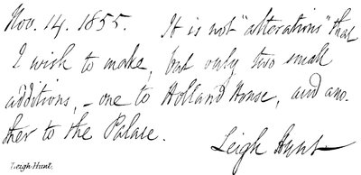Leigh Hunt von English School