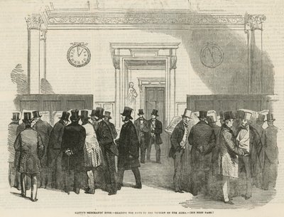 Lloyds Kaufmannsraum - die Nachricht vom Sieg an der Alma lesen von English School