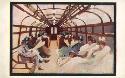 Passagiere der Londoner U-Bahn auf den Bakerloo- und Piccadilly-Linien von English School