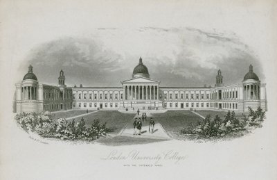 London University College, mit den geplanten Flügeln von English School
