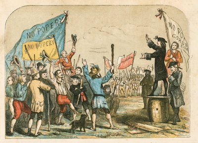 Lord George Gordon spricht die Menge auf dem St. George