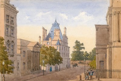 Lord Grosvenors neues Haus, Ecke Halkin Street, London von English School