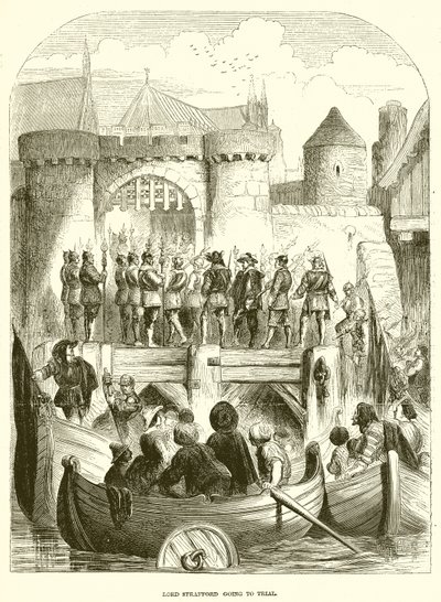 Lord Strafford auf dem Weg zum Prozess von English School
