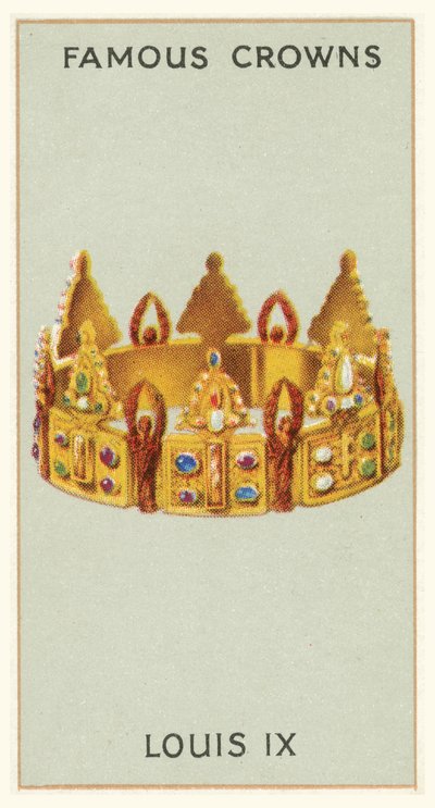 Ludwig IX. (Chromolithografie) von English School