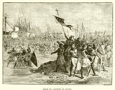 Ludwig IX. landet in Ägypten von English School