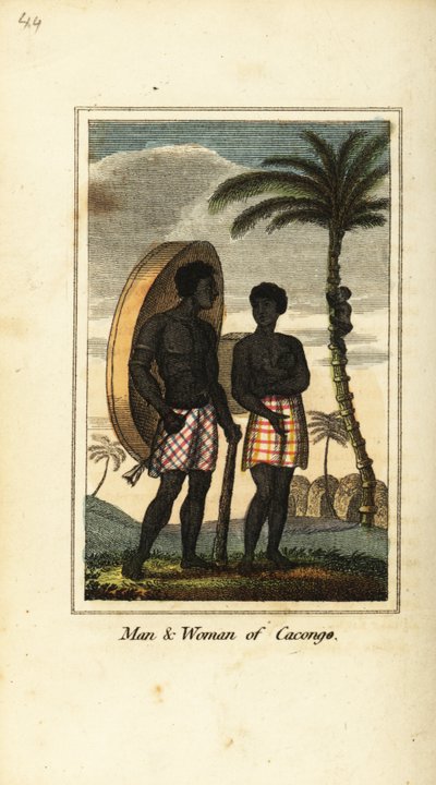 Mann und Frau aus Cacongo, an der Küste von Loango von English School