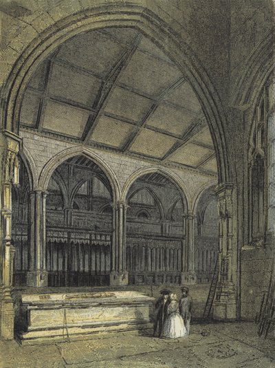 Manchester Kathedrale, Blick über den Chor und die Taufkapelle, von der Ely Kapelle von English School