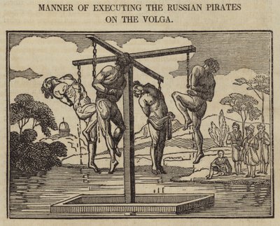 Art der Hinrichtung der russischen Piraten an der Wolga von English School