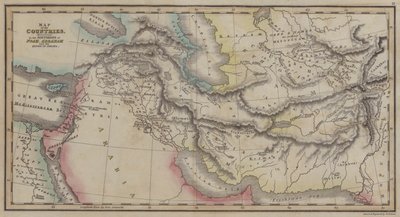 Karte der Länder, erwähnt in den Geschichten von Noah, Abraham und den Königen Israels von English School
