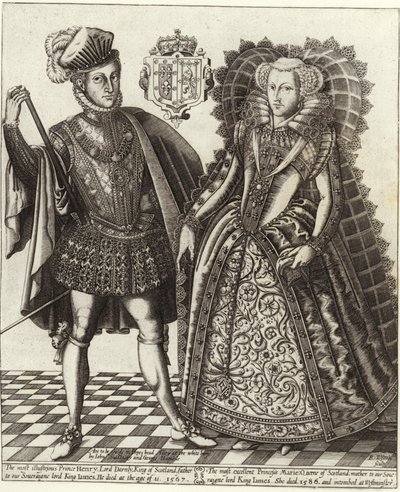 Maria Stuart, Königin von Schottland, und Henry Stuart, Lord Darnley von English School