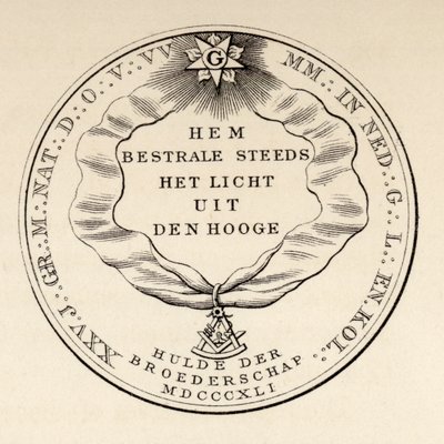 Freimaurersiegel, 1841, aus 