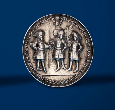 Medaille zur Krönungsfeier von Wilhelm und Maria in Amsterdam, 1869 (Silber) (Rückseite) von English School