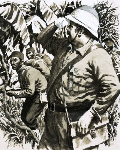 Melton Prior marschiert durch den burmesischen Dschungel mit der 11. Bengalischen Infanterie von English School