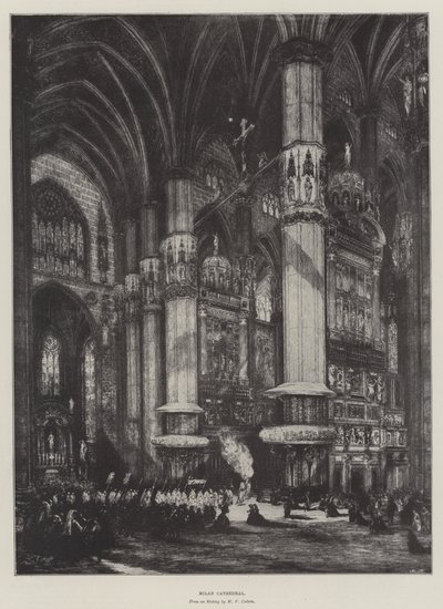 Mailänder Dom (Lithografie) von English School