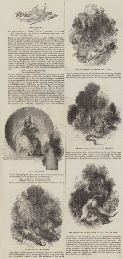 Miltons poetische Werke, mit einer Biografie von James Montgomery (Stich) von English School