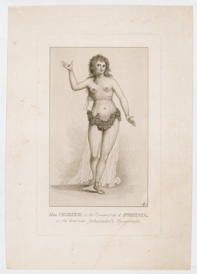 Miss Chudleigh als Iphigenie beim Maskenball des venezianischen Botschafters von English School