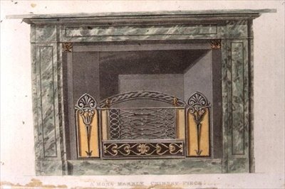 Mona-Marmorkamin, Tafel 90 aus Ackermann