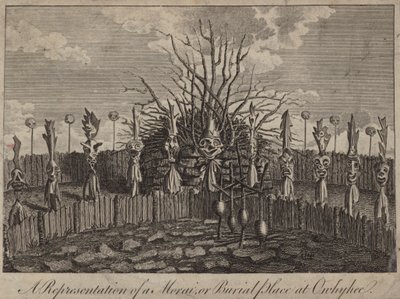 Morai, oder Begräbnisstätte, Hawaii von English School