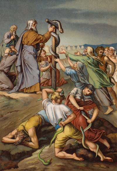Moses und die eherne Schlange von English School