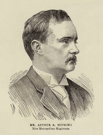 Herr Arthur A Hopkins (Gravur) von English School