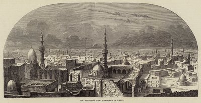 Herr Burfords neues Panorama von Kairo (Gravur) von English School