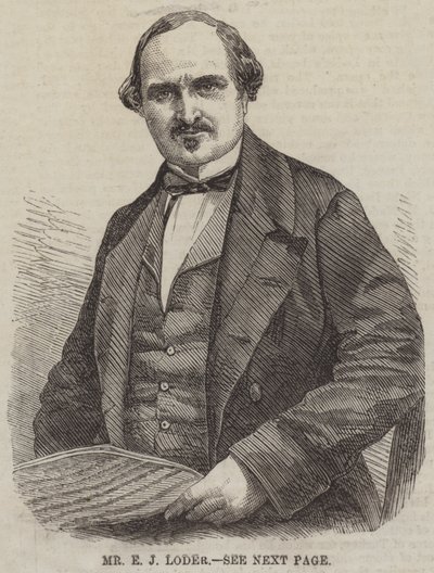 Herr E J Loder (Gravur) von English School