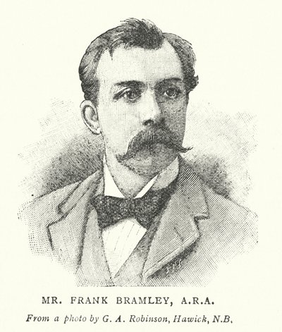 Herr Frank Bramley, ARA (Gravur) von English School