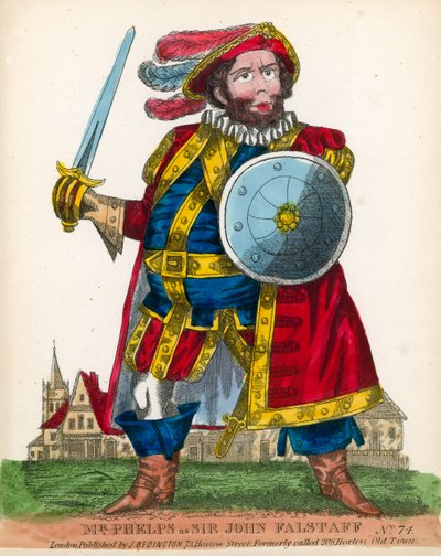 Mr. Phelps als Sir John Falstaff von English School