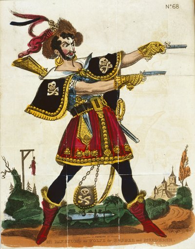 Mr. Ransford als Wolfe der Räuber und Mörder, Frontispiz aus 