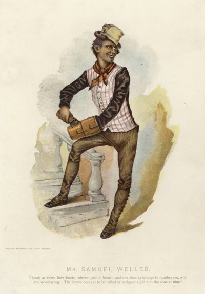 Herr Samuel Weller aus Pickwick Papers von English School