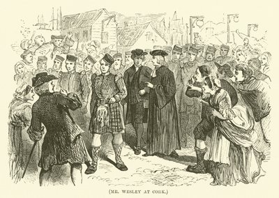 Herr Wesley in Cork (Gravur) von English School