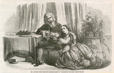 Herr und Frau Henri Draytons Unterhaltung von illustrierten Sprichwörtern, Regent Street, London von English School