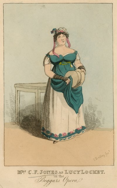 Mrs C F Jones als Lucy Locket in der Bettleroper von English School