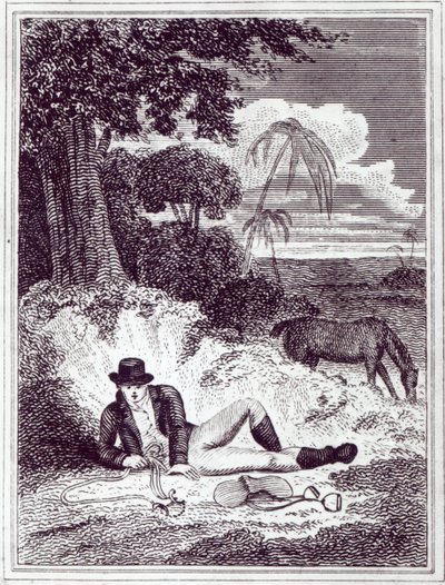 Mungo Park in Afrika, eine Illustration aus 