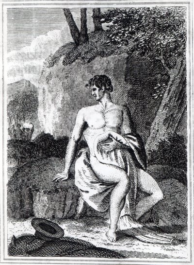 Mungo Park in Afrika, eine Illustration aus 