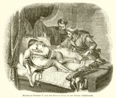 Mord an Edward V. und dem Herzog von York im Tower von English School