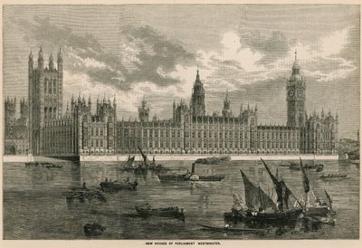 Neues Parlamentshaus, Westminster, London von English School