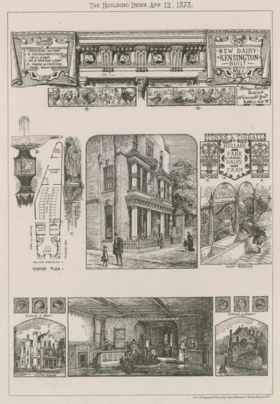 Neue Molkerei, Kensington, erbaut 1777 von English School