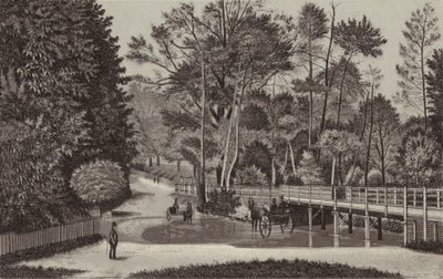 Newbury: Sandleford Wasser (Lithografie) von English School