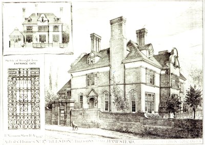 No.17 Kelston, St. Johns Avenue, aus The Building News, 10. Februar 1882 von English School