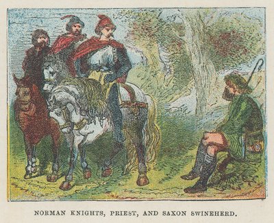 Normannischer Ritter, Priester und sächsischer Schweinehirte von English School