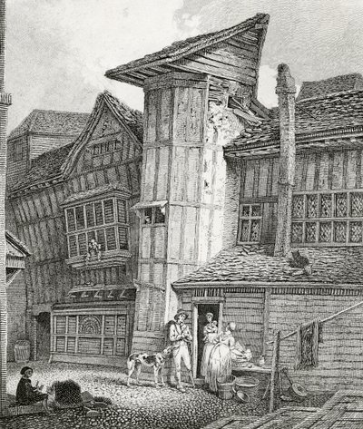 Nordostansicht eines alten Hauses, das kürzlich in Sweedon