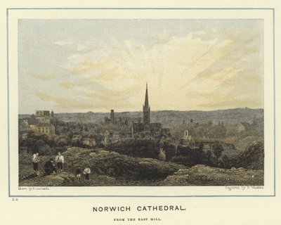 Norwich Kathedrale, vom East Hill von English School