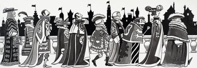 Illustration eines Kinderreims von English School