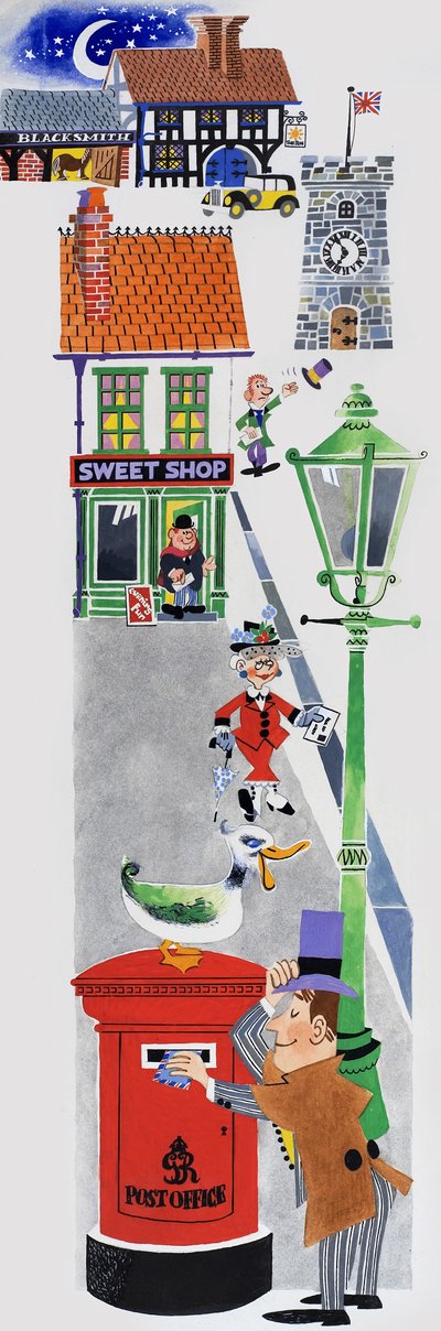 Illustration eines Kinderreims von English School