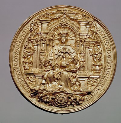 Vorderseite des Siegels von Heinrich VIII. (1491-1547) von English School