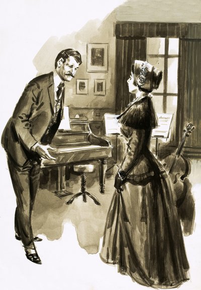 Einer von Edward Elgars Schülern war die attraktive Caroline Alice Roberts von English School