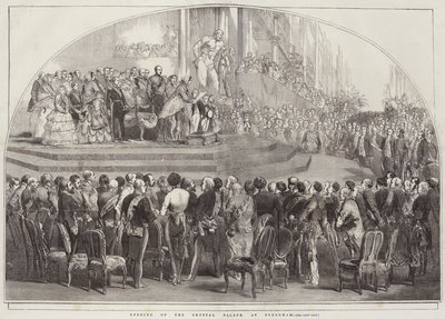 Eröffnung des Kristallpalastes in Sydenham von English School