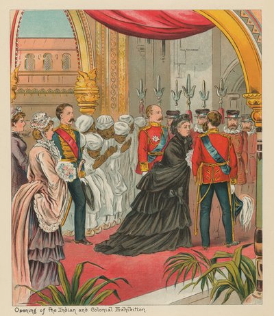 Eröffnung der indischen und kolonialen Ausstellung von English School